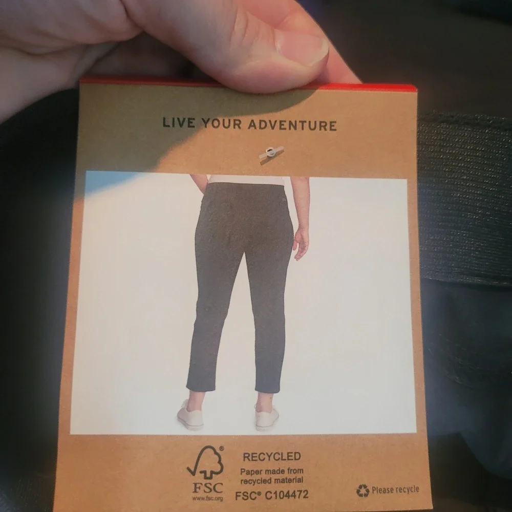 Eddie Bauer Horizon‎ Straight Ankle Pant Black Womens Size 8 Hiking Casual NEW